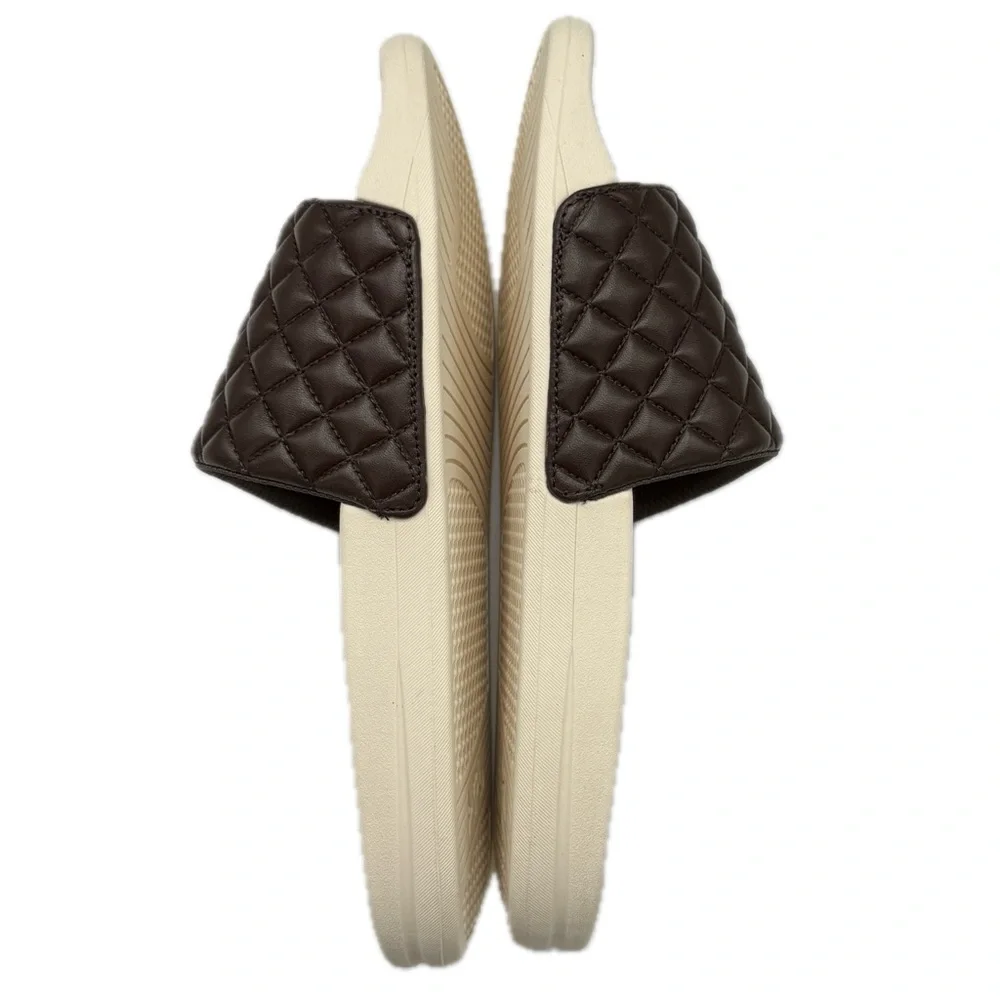 APL Lusso Slide Chocolate Leather/Cream Men's Size 9 Women's Size 10.5 EU 42 NEW